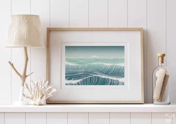 Waves II - Minimalist Fine Art Print