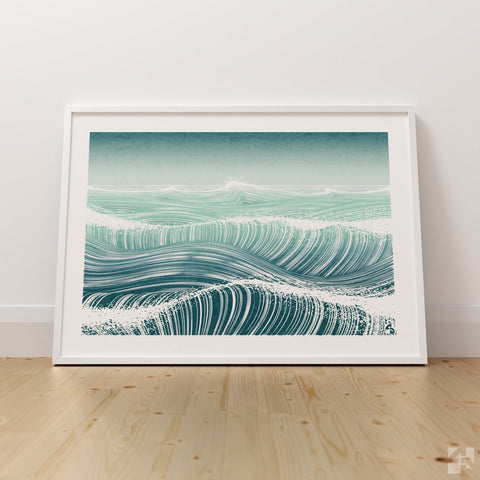 Waves II - Minimalist Fine Art Print