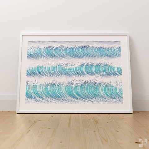 Waves IV - Minimalist Fine Art Print