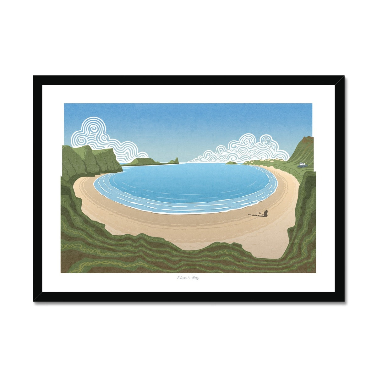 Rhossili Bay, Gower, Wales - Framed Print