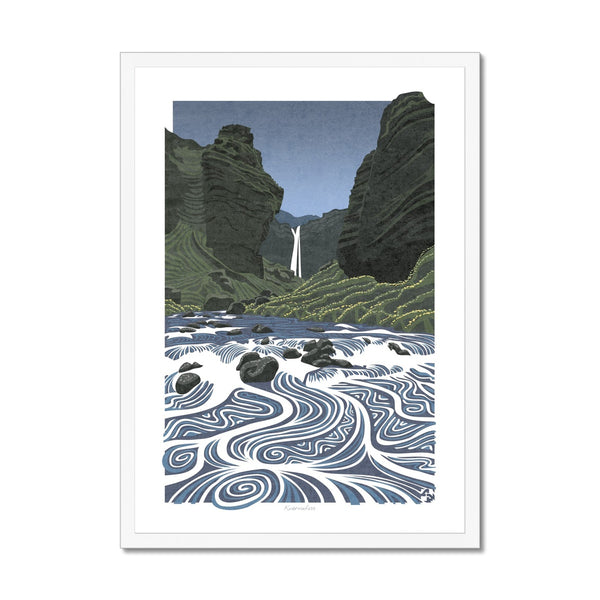 Kvernufoss, Iceland - Framed Print