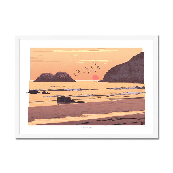 Traeth Llyfn, Pembrokeshire, Wales - Framed Print