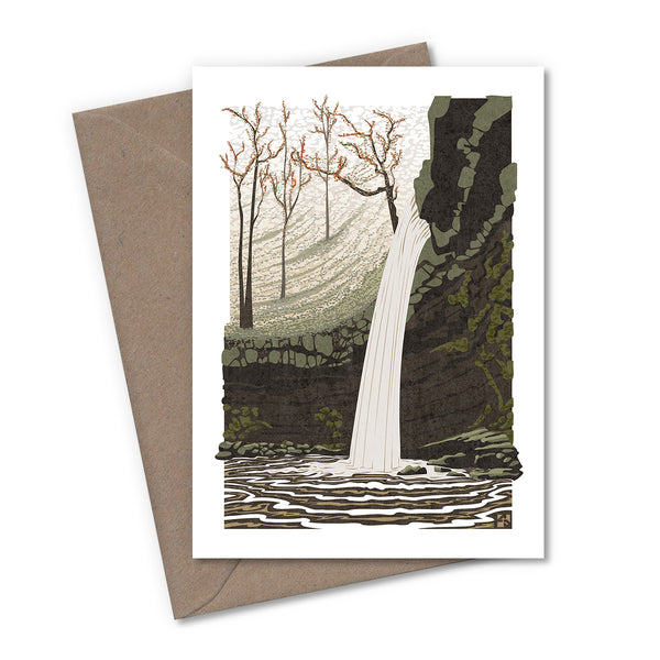 Brecon Beacons Waterfalls Greetings Cards - Set of 4