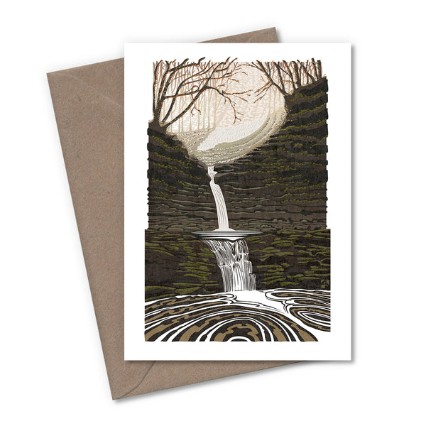 Brecon Beacons Waterfalls Greetings Cards - Set of 4