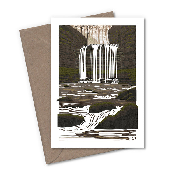 Brecon Beacons Waterfalls Greetings Cards - Set of 4