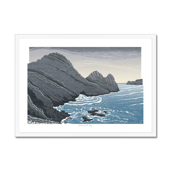 Three Cliffs Bay, Gower, Wales - Framed Print