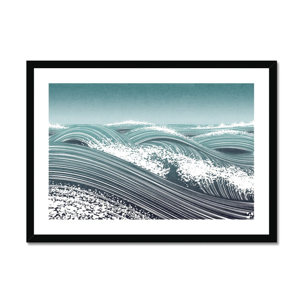 Waves I - Minimalist Framed Print