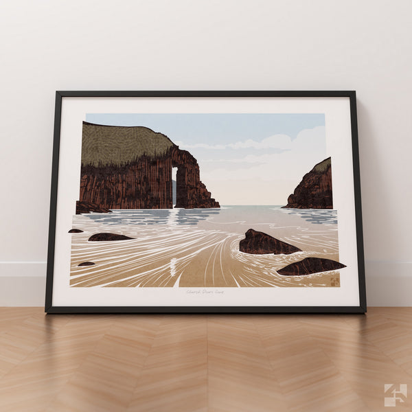 Church Doors Cove, Pembrokeshire, Wales - Fine Art Print