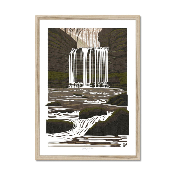 Sgwd yr Eira, Brecon Beacons, Wales - Framed Print