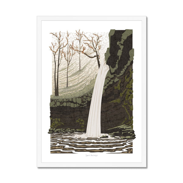 Sgwd Gwladus, Brecon Beacons, Wales - Framed Print