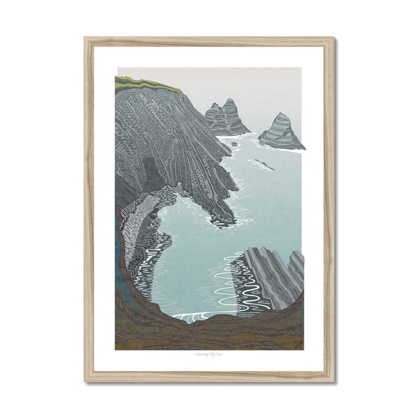 Carreg Wylan, Pembrokeshire, Wales - Framed Print