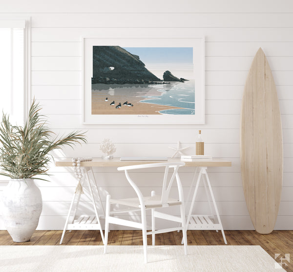 Blue Pool Bay, Gower, Wales - Fine Art Print