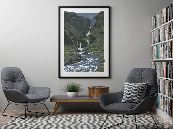 Uxafótafoss, Iceland - Fine Art Print