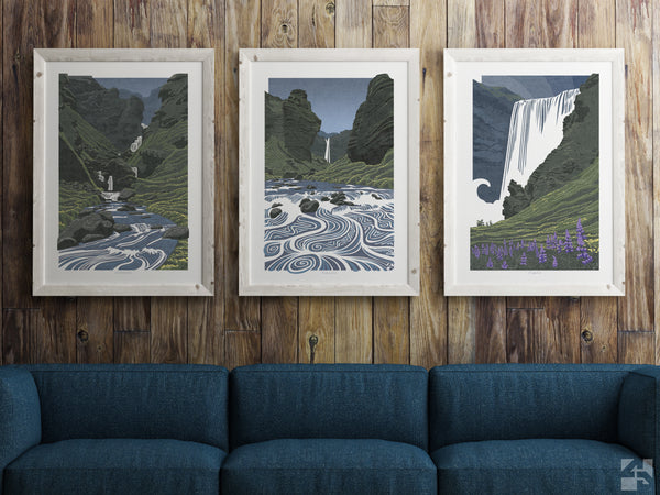 Uxafótafoss, Iceland - Fine Art Print