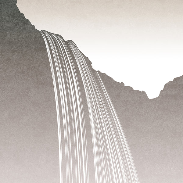 Seljalandsfoss Waterfall - Minimalist Fine Art Print