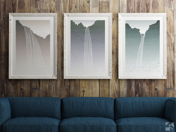 Svartifoss Waterfall - Minimalist Fine Art Print