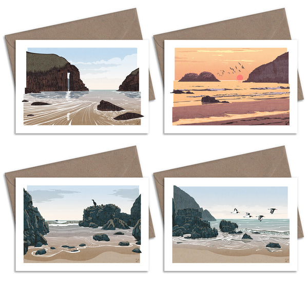 Pembrokeshire Coast Greetings Cards - Set of 4