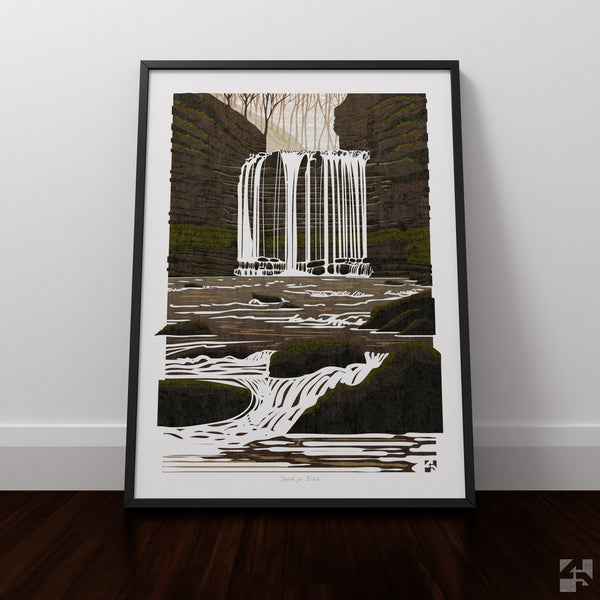 Sgwd yr Eira, Brecon Beacons, Wales - Fine Art Print