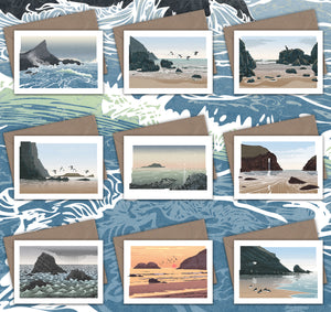 South Wales Coast Greetings Cards – Set of 9