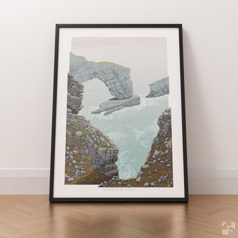 The Green Bridge of Wales, Pembrokeshire, Wales - Fine Art Print